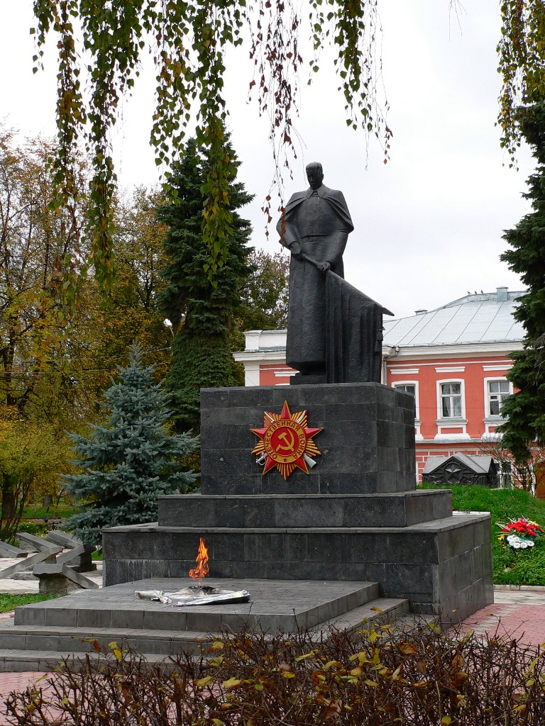 The monument to a Soviet soldier